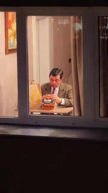 Caught with the burger